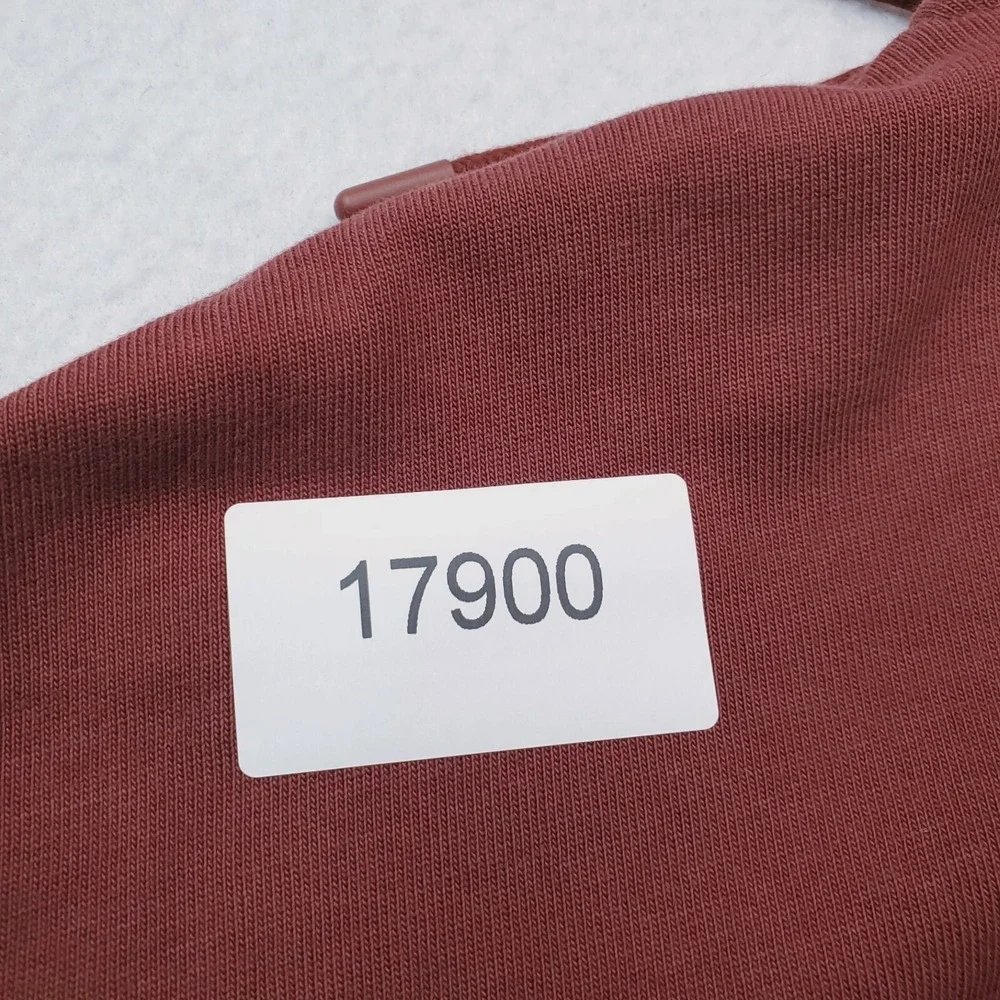Nike Hoodie Womens Small Maroon Full Zip Sweatshirt Cropped Oversized Athleisure